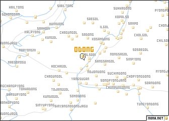 map of O-dong