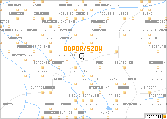 map of Odporyszów