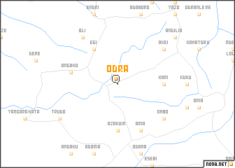 map of Odra