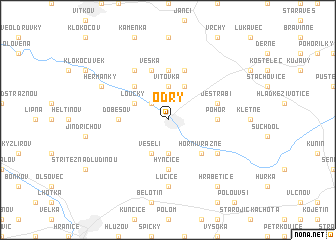 map of Odry