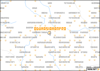 map of Odumasi Amanfro