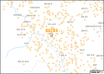 map of Odžak