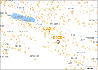 map of Odžak