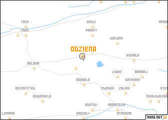 map of Odziena