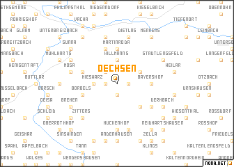 map of Oechsen