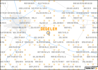map of Oedelem