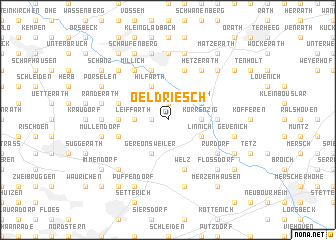 map of Oeldriesch