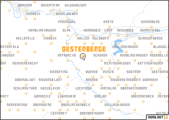 map of Oesterberge