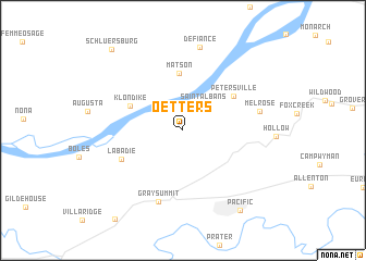 map of Oetters