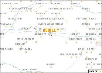 map of Oeuilly
