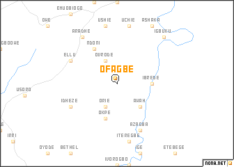 map of Ofagbe