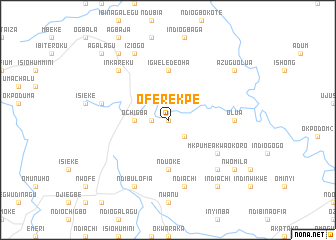 map of Oferekpe