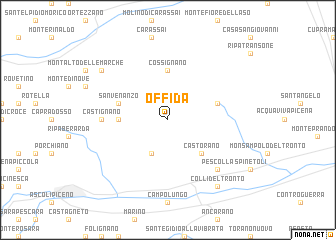 map of Offida