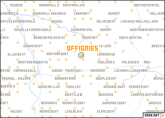 map of Offignies