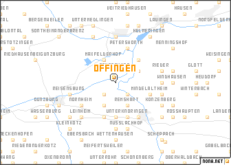 map of Offingen