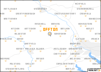 map of Offton