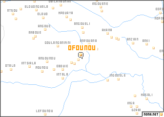 map of Ofounou