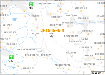 map of Oftersheim