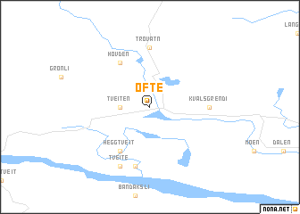 map of Ofte