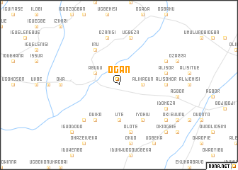 map of Ogan