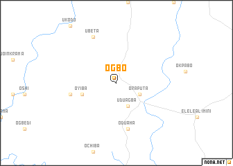 map of Ogbo