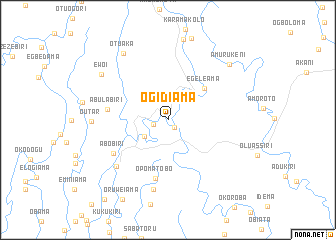 map of Ogidiama