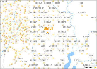 map of Ogidi