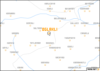 map of Oğlaklı