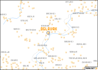 map of Oglavak