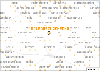 map of Oględa Szlachecka