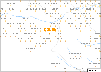 map of Ogled