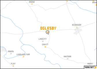 map of Oglesby