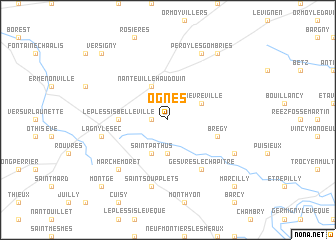 map of Ognes