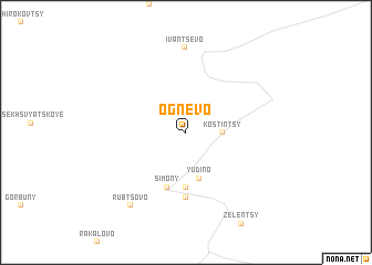 map of Ognëvo