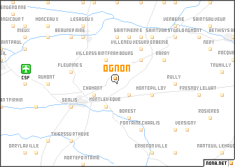 map of Ognon