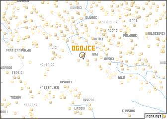 map of Ogojče