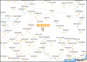 map of Ogong-ni