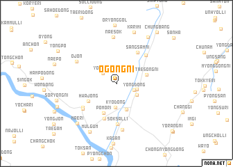 map of Ŏgong-ni