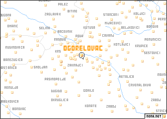 map of Ogorelovac