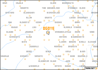 map of Ogoye