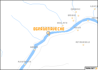 map of (( Ogradena Veche ))