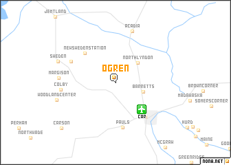 map of Ogren