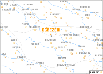 map of Ogrezeni