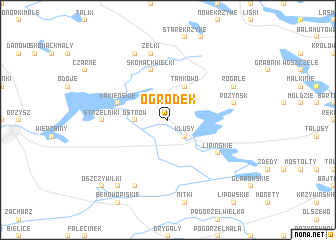 map of Ogródek