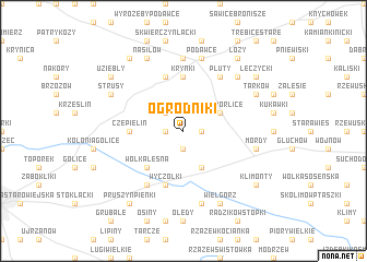 map of Ogrodniki