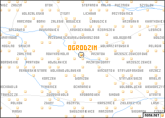 map of Ogrodzim