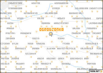 map of Ogrodzonka