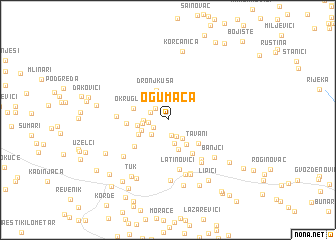 map of Ogumača