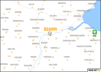 map of Ogŭm-ni