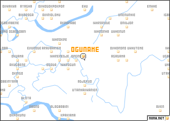 map of Oguname